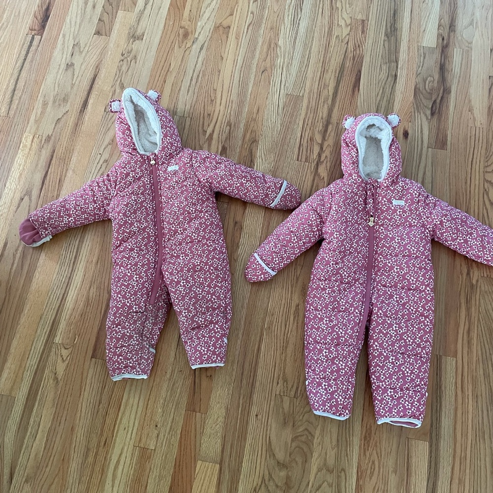 Two Oshkosh 18month snowsuits
